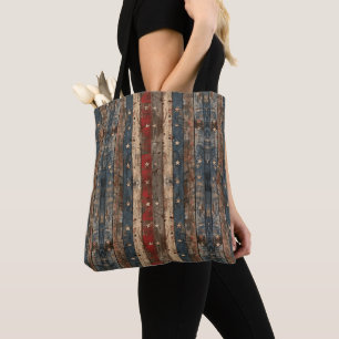 Bolsa Tote Americana/Estrelas Listras/Patriótico