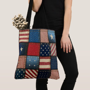 Bolsa Tote Americana por todo o Impressão 1