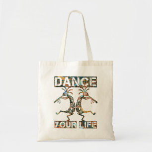 Bolsa Tote Americanos nativos Kokopelli - Dance sua vida 1