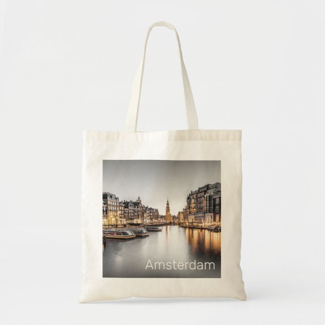 Bolsa Tote Amesterdã Holanda Souvenir Holandês (Frente)