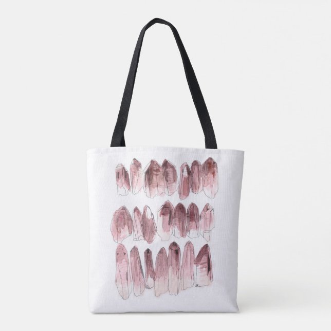 Bolsa Tote Amethyst - quartzo cor-de-rosa (Verso)