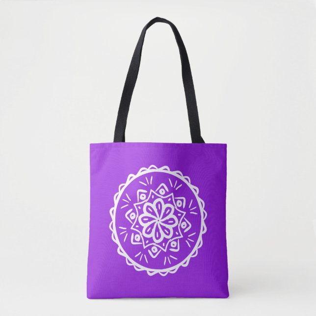 Bolsa Tote Ametyst Mandala (Frente)