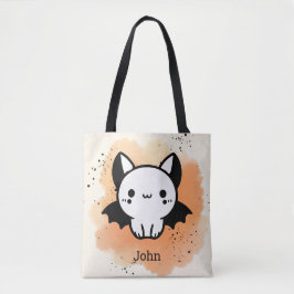 Bolsa Tote Amigo Adorável do Bat - Arte de Enfermeiro Minimal