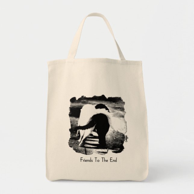 Bolsa Tote Amigos até o Fim Gatos (Frente)