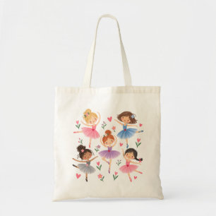 Bolsa Tote Amigos Bailarinos de Lápis de Cor Fofos