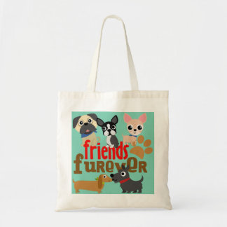 Bolsa Tote Amigos Cães Futuros Cachorros
