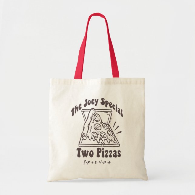 Bolsa Tote AMIGOS™ | Cotação Joey Pizza (Frente)