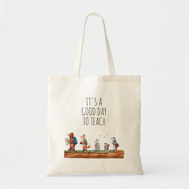 Bolsa Tote Amigos da Floresta Ensinam  (Frente)