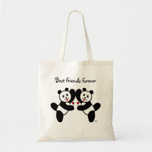 Bolsa Tote Amigos da panda de BFF