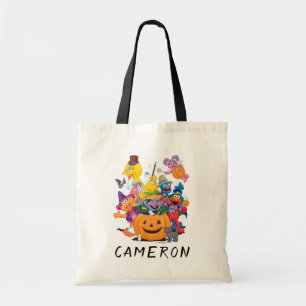 Bolsa Tote Amigos da Rua Sésamo   Feliz Halloween