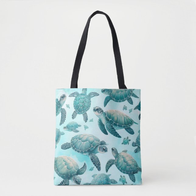 Bolsa Tote Amigos das Tartarugas Marinhas (Frente)