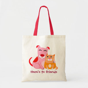 Bolsa Tote Amigos do cão & do gato