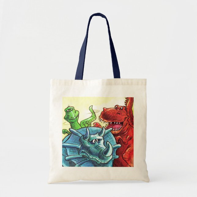 Bolsa Tote Amigos do Dinossauro (Frente)