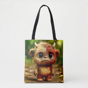 Bolsa Tote Amigos Estranhos - Poster de demônio para bebês tr