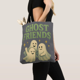 Bolsa Tote Amigos Fantasmas - Cinzas