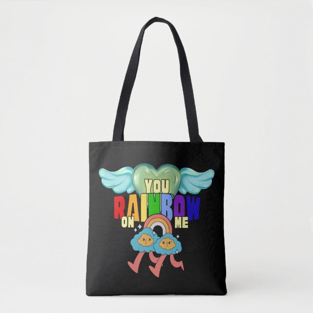 Bolsa Tote Amigos gêmeos do arco-íris fofo Mikitiez cupid (Frente)