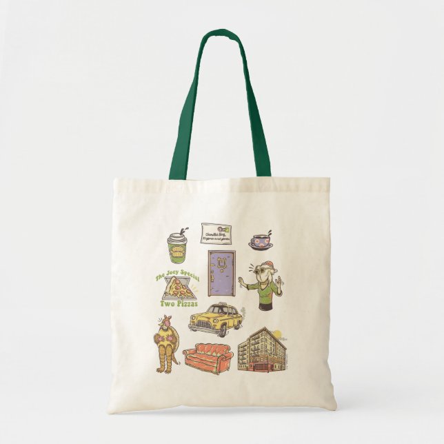 Bolsa Tote AMIGOS™ | Ícones de desenho gráfico (Frente)