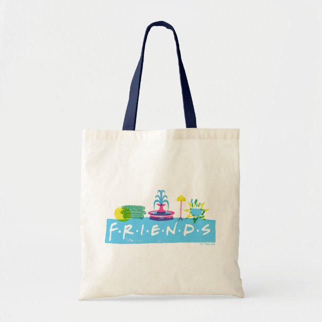 Bolsa Tote AMIGOS™ | Logotipo com ícones (Frente)