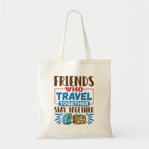 Bolsa Tote Amigos viagem Amigos Que Viagem Juntos