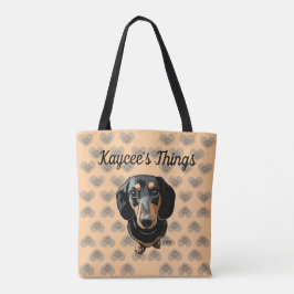 Bolsa Tote Amo Minha Pata do Coração Dachshund