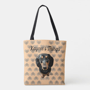Bolsa Tote Amo Minha Pata do Coração Dachshund