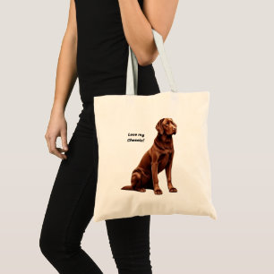 Bolsa Tote Amo o meu Chessie!