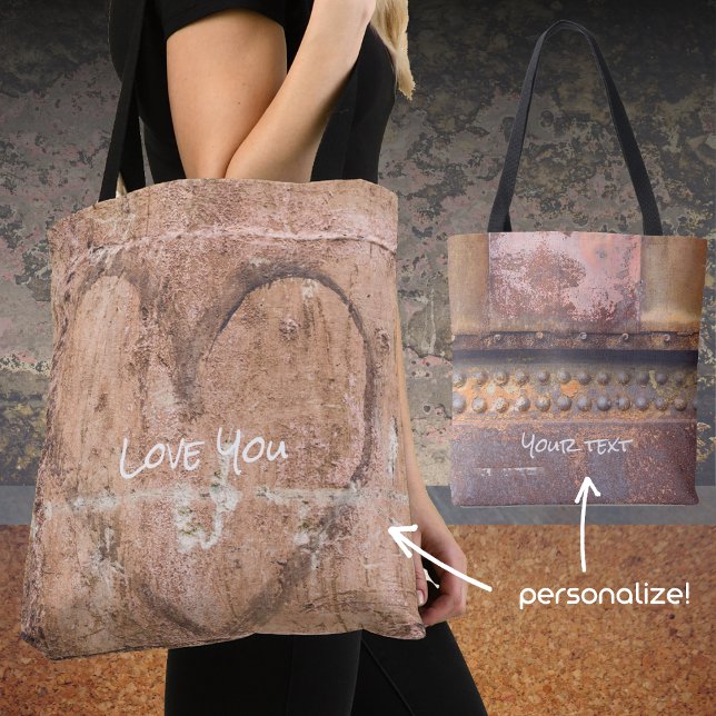 Bolsa Tote Amo-te personalizável (Criador carregado)