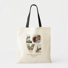 Bolsa Tote Amor 4 foto simples presente personalizado moderno