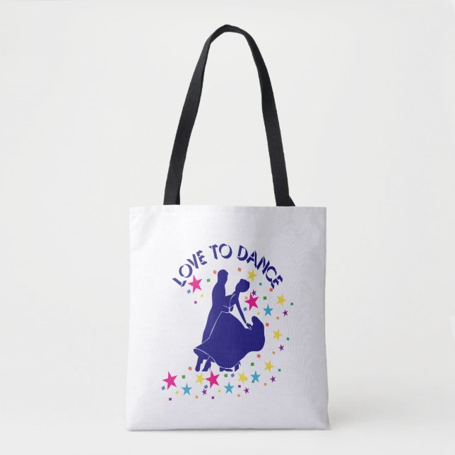 Bolsa Tote Amor à dança (Frente)