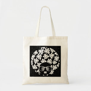 Bolsa Tote Amor Afro Preto e Branco