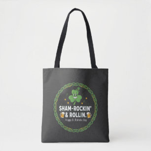 Bolsa Tote Amor ao Sham-Rockin 'e Rollin' no Dia de São Patrí