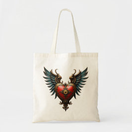 Bolsa Tote Amor atemporal, elegância surreal em estilo steamp