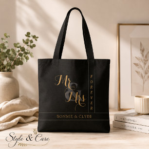 Bolsa Tote Amor Atemporal: Sr. & Sra. Para Sempre Decoração
