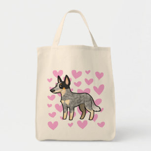 Bolsa Tote Amor australiano do cão/Kelpie do gado
