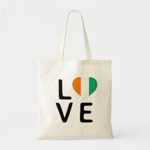 Bolsa Tote Amor - Bandeira da Costa do Marfim