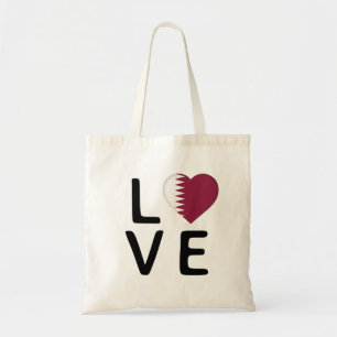 Bolsa Tote Amor - Bandeira do Qatar