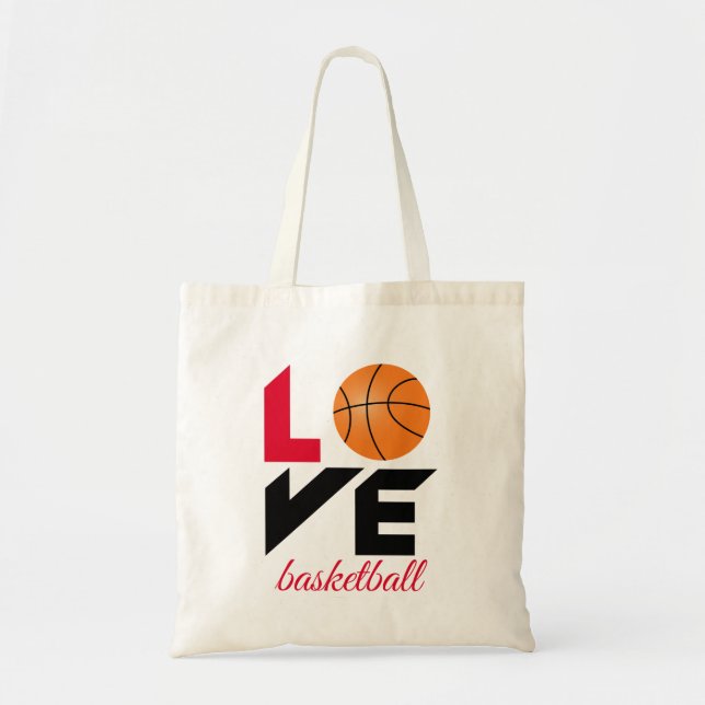 Bolsa Tote Amor, basquete (Frente)