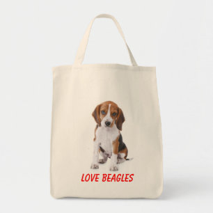 Bolsa Tote Amor Beagles Canvas Cachorro