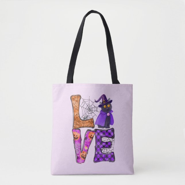 Bolsa Tote Amor - Bruxa Negra (Frente)