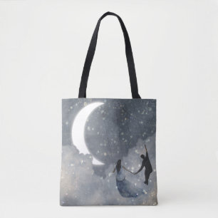 Bolsa Tote Amor celeste