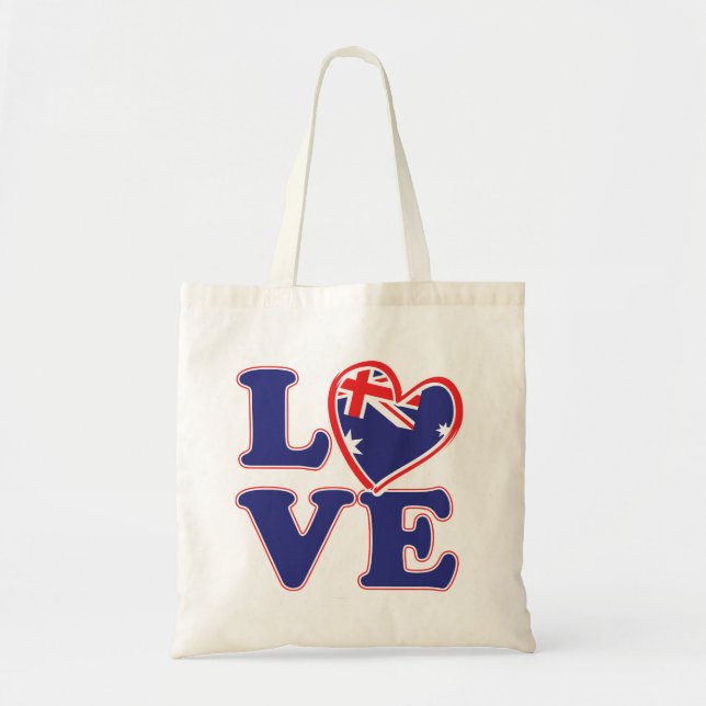 Bolsa Tote AMOR-com-Austrália-Coração (Frente)