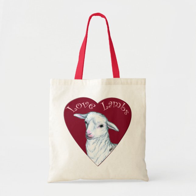Bolsa Tote Amor Cordeiros (Frente)