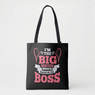 Bolsa Tote Amor da família do presente do chefe da irmã mai