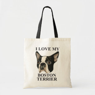 Bolsa Tote Amor de Boston Terrier