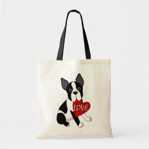 Bolsa Tote Amor de Boston Terrier