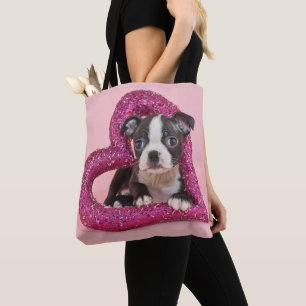 Bolsa Tote Amor de filhote de cachorro das imagens de Getty