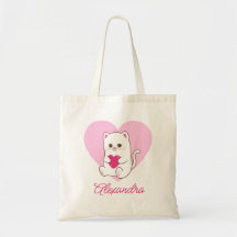 Amor de Gato de Coração Rosa Kawaii, Cute Personal