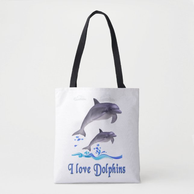 Bolsa Tote Amor de Golfinho (Frente)