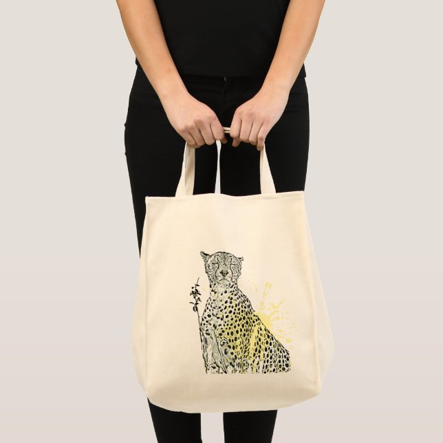 Bolsa Tote Amor de Guepardo (Frente (produto))