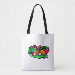 Bolsa Tote Amor de primavera do coelho
